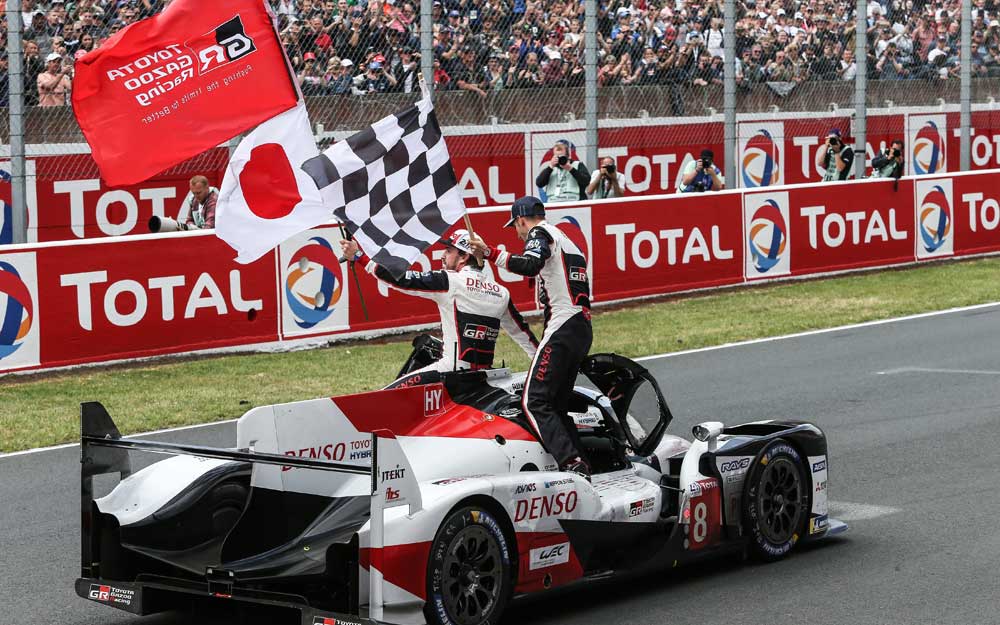 The Toyota team grabbed its first victory in 2018.